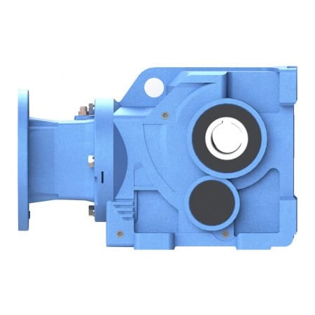Worldwide Electric WWE, Cast-Iron Helical Bevel Speed Reducer; 56C Input Flange, 40/1, Foot Mt KHN67-40/1-H-56C